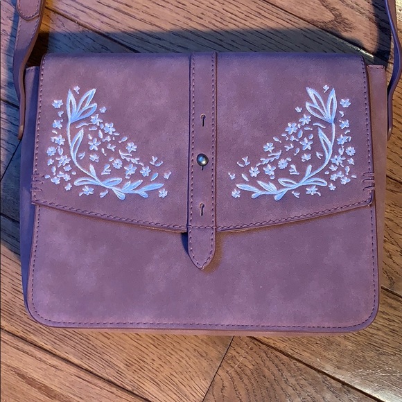 Universal Thread Handbags - Universal Thread Faux Suede Embroidered Crossbody